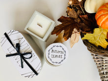 Load image into Gallery viewer, Autumn Leaves Concrete Soy Wax Candle (4oz)
