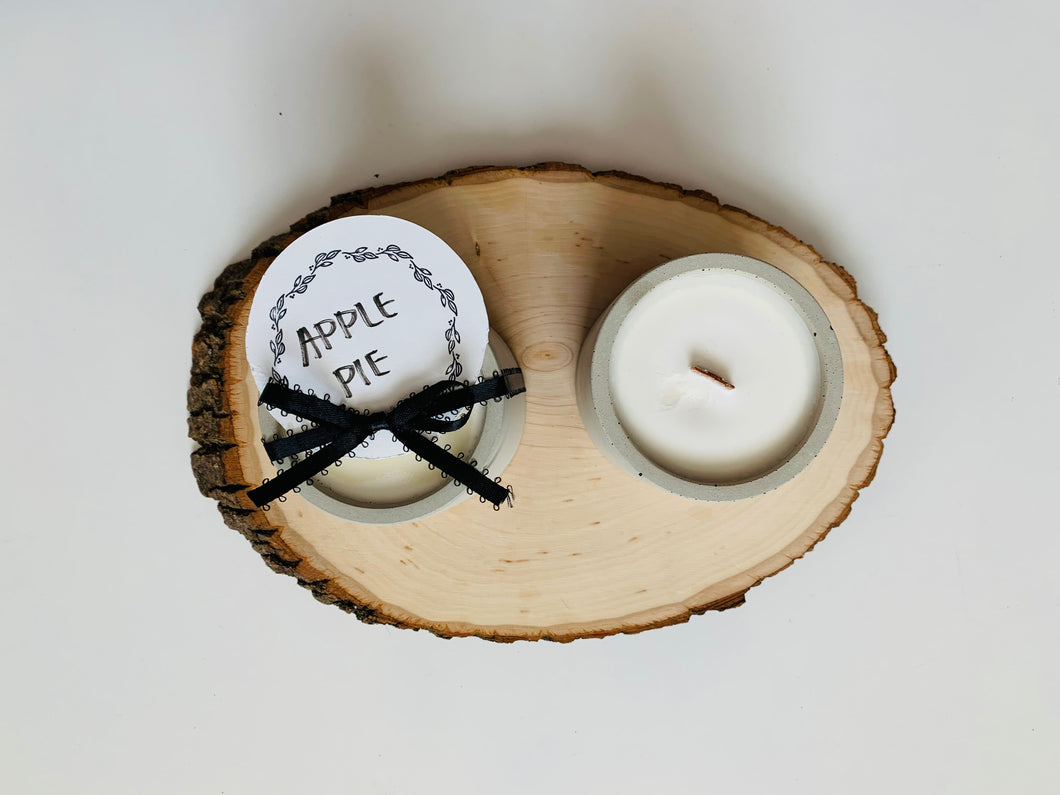 Apple Pie Concrete Soy Wax Candle (4 oz)